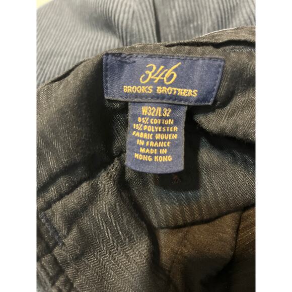 Brooks Brothers 346 Corduroy Pants Navy Blue 32 x 31 Cotton Straight Leg Preppy - Picture 5 of 12